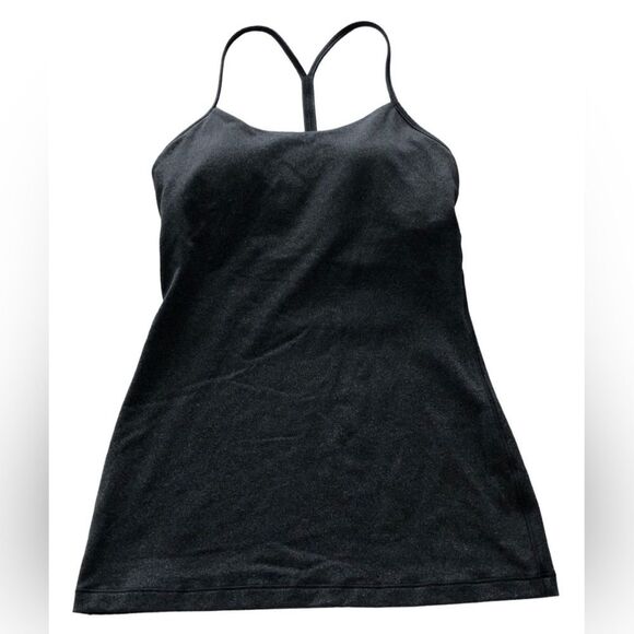 Lululemon Power Pose Tank Light Support For A/B Cup Heathered Black - Picture 10 of 15